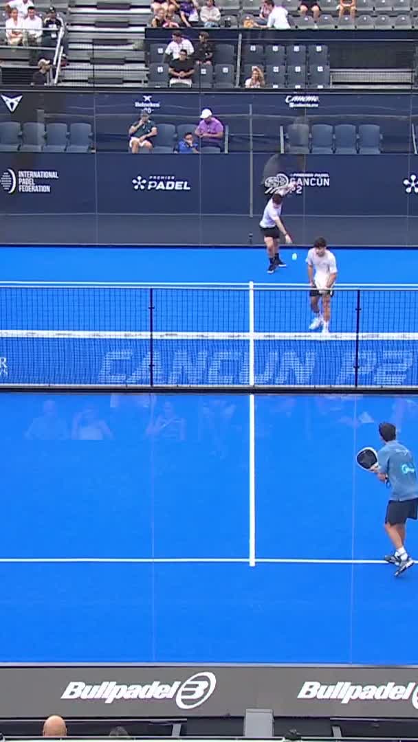 Good smash by Jimenez to win the game