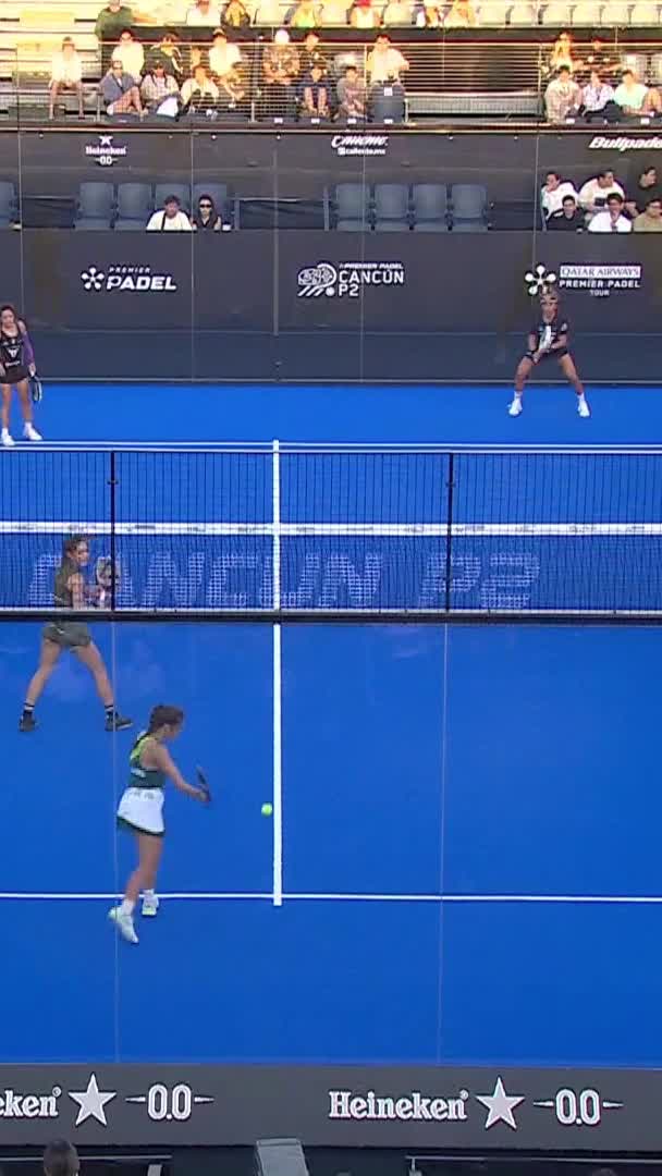 Great smash by Beatriz González Fernández at a decisive moment