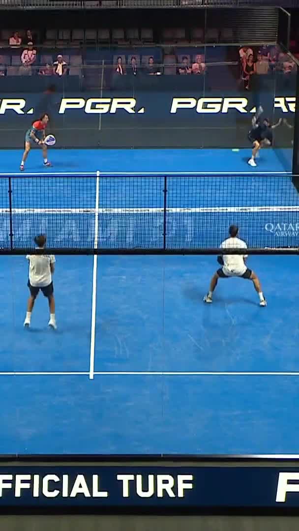 Gonzalez’s smash from the net