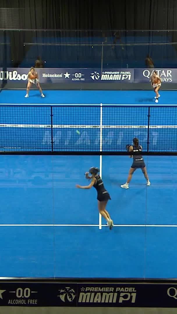 Caldera hits a beautiful smash that secures them the point