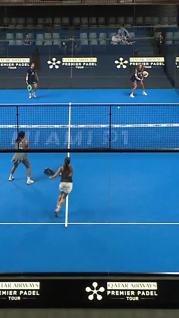 Great point won by Delfina Brea Senesi with a backhand that clips the net
