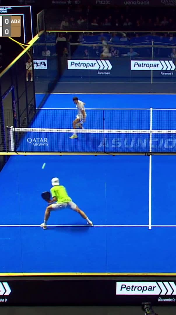 Tapia shakes things up with the smash to win the service Game